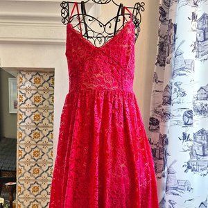 GAP Hot Pink Lace Dress